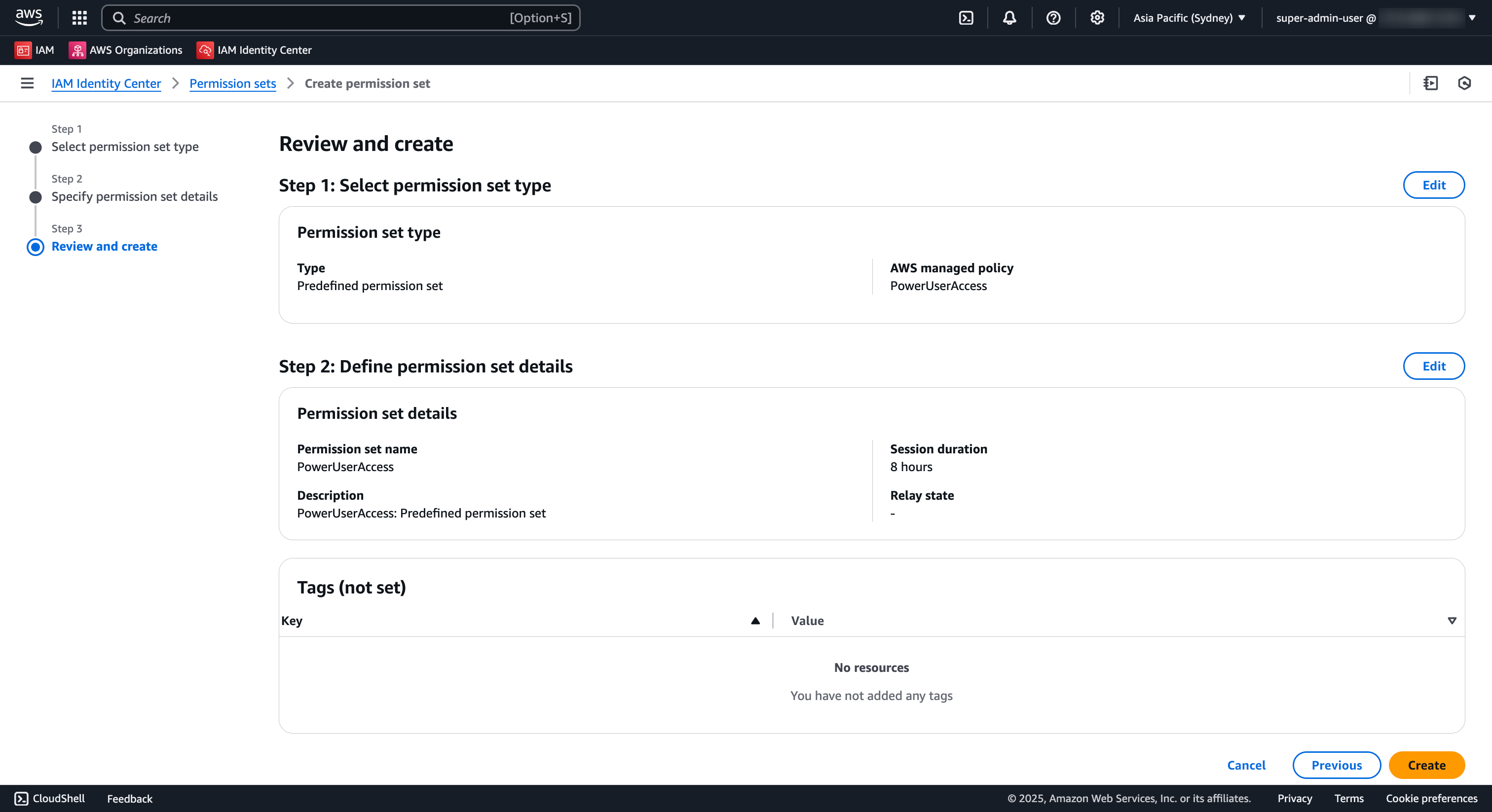 AWS-SSO-Create-Permission-Set