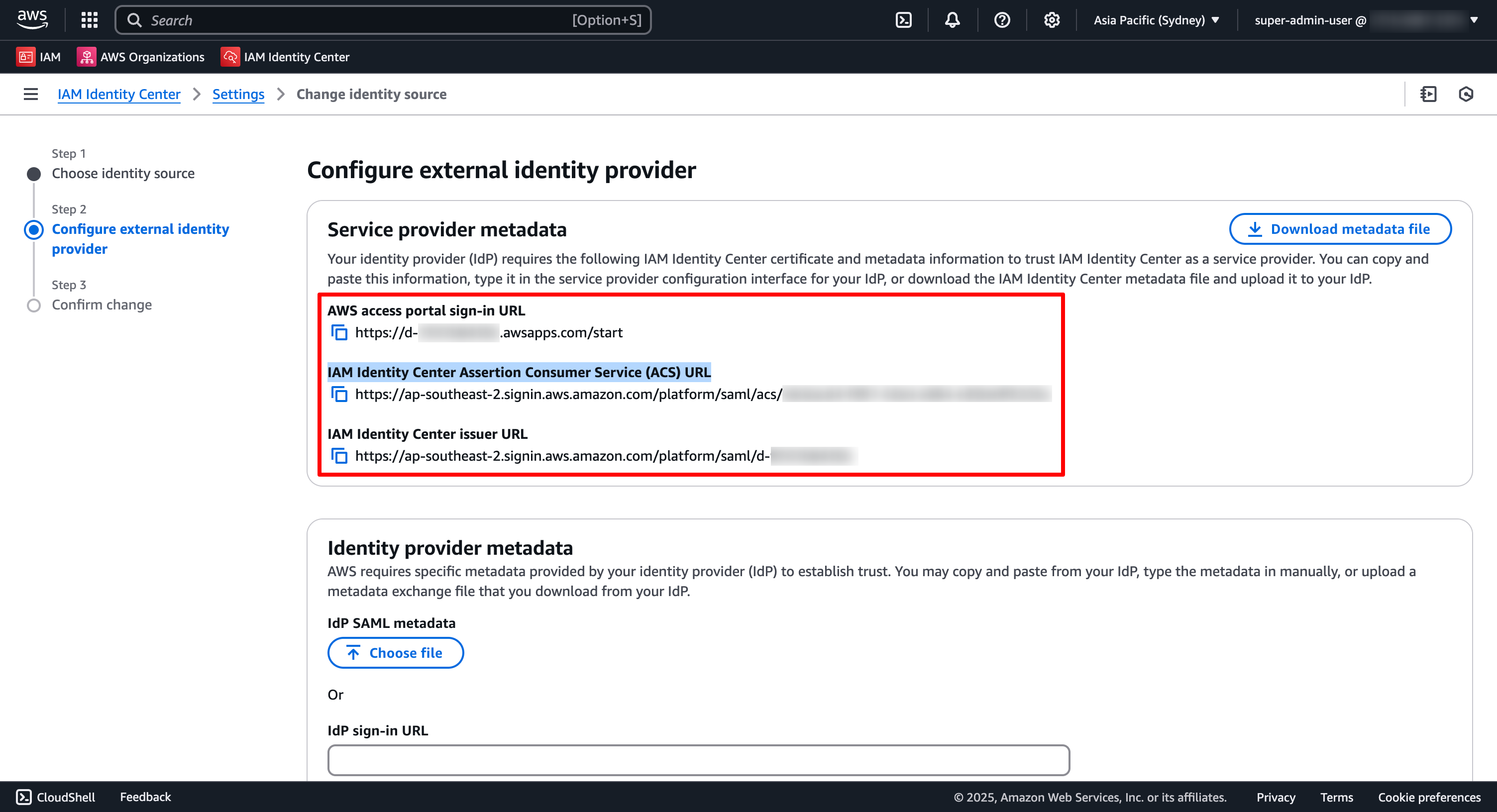 Change Identity-Source Configure-External-Identity-Provider